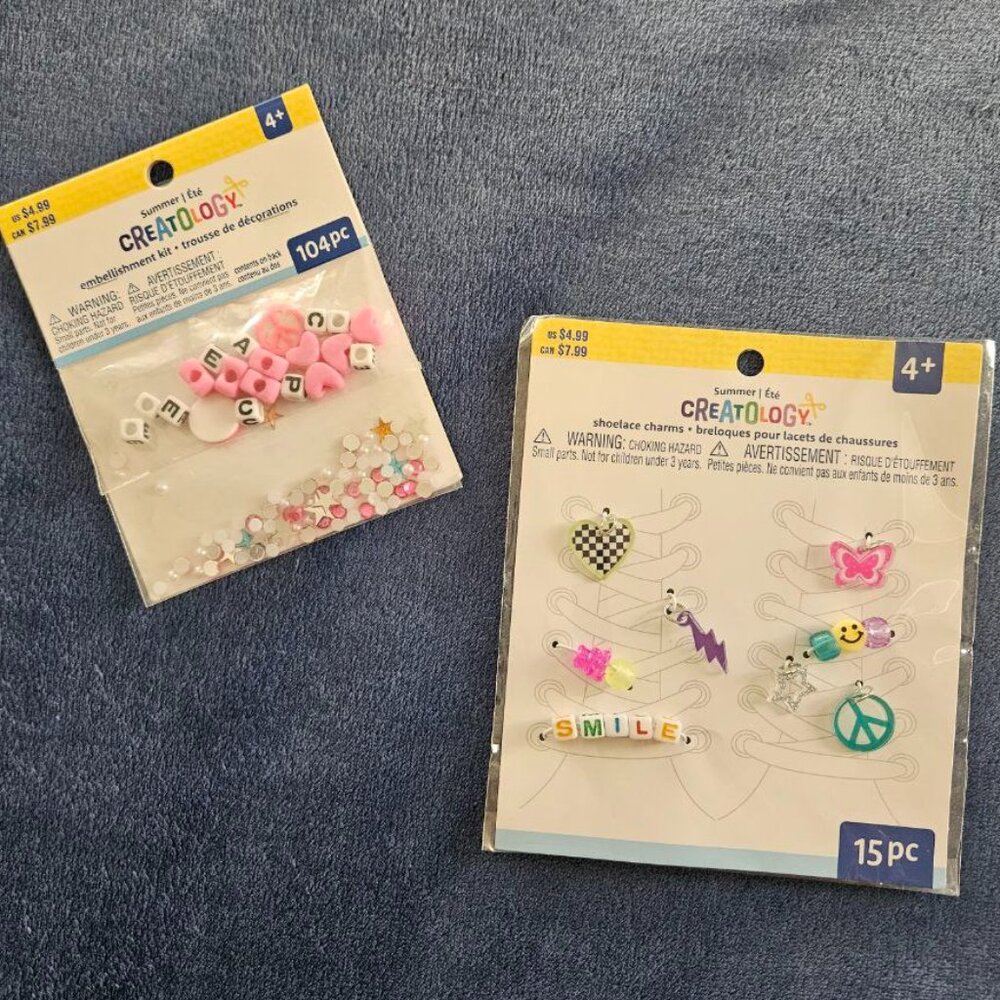 Creatology Kid's Shoelaces Charms &‎ Embellishment Kit Crafts Set - NEW